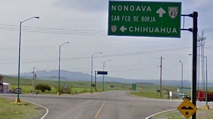 carretera San Francisco de Borja-Nonoava